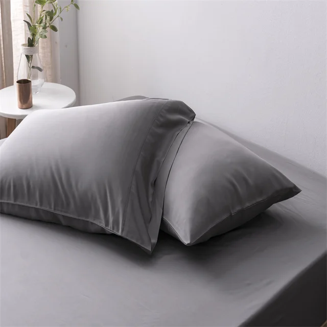 2024 Luxury Home Textile Bed Linen Set Woven Bamboo Lyocell Stain Resistant Fitted Sheet Duvet Cover Set