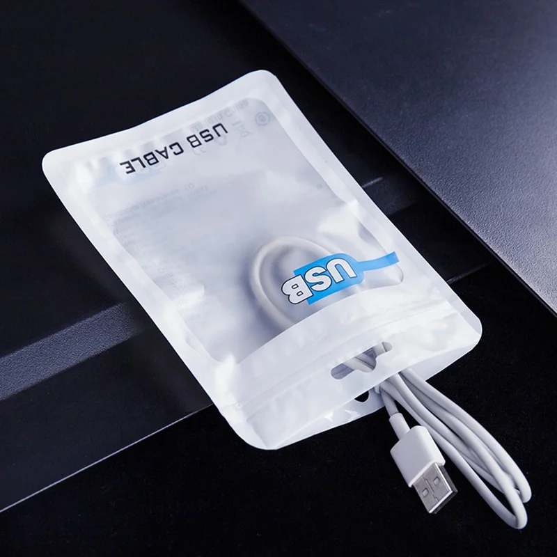 Пользовательский USB-кабель для передачи данных сумки с замком на молнии мешочки косметичка пластиковая сумка хранения косметики мешки подарочная упаковка