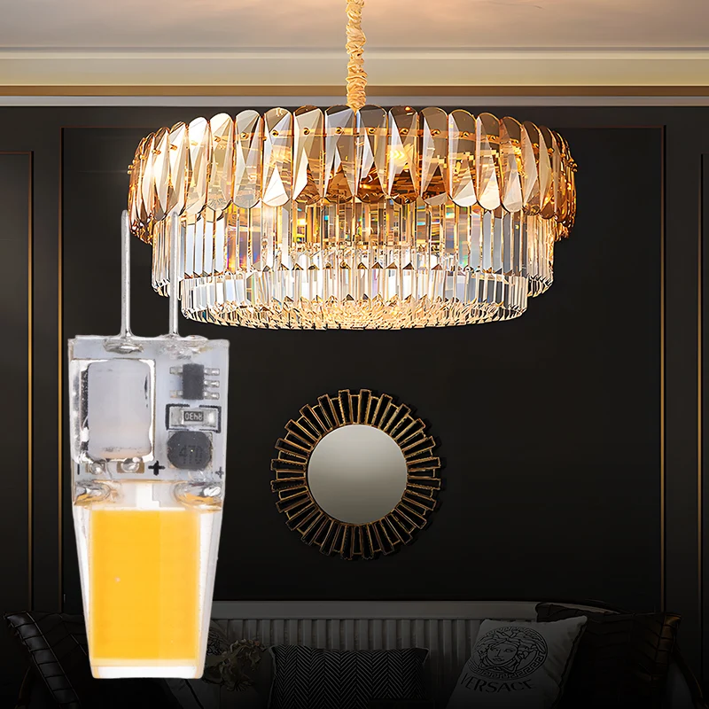 High Quality lights LED mini bulbs 3000k-6500k AC220-240V 1.2W G4 Silicon COB LED Mini Bulbs