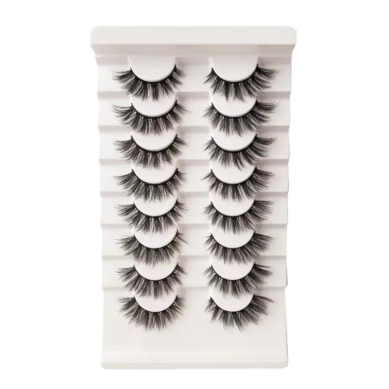 Create your own brand Natural False lashes private label cheap price false eyelashes with eyelash packaging box