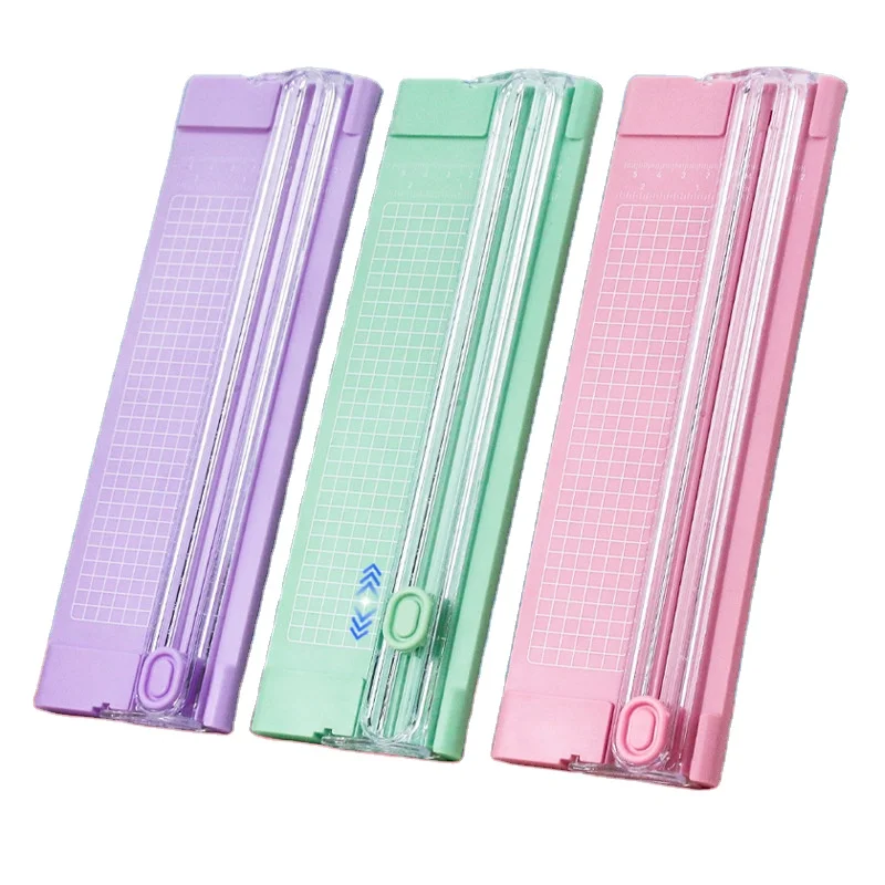 Portable Handheld Gift Package Paper Wrapping Paper Cutter Sliding Cutters Rotary Paper Trimmer