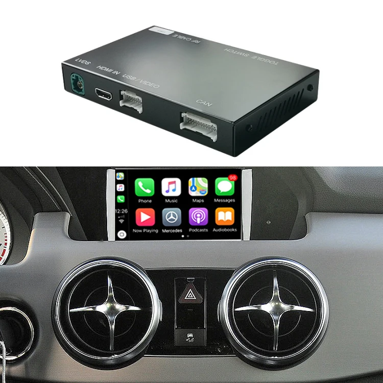 Road Top Android Авто Mirror Link AirPlay автомобильные функции воспроизведения NTG4.5 NTG4.7 беспроводной CarPlay для Mercedes Benz GLK 2013-2015