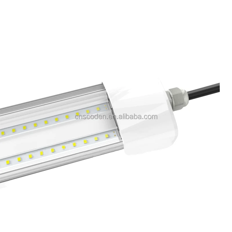 Waterproof 4500K Tube LED Linear Lighting 18W 36W 50W Fixture IP65 Tri-Proof Suspended Ceiling Lighting
