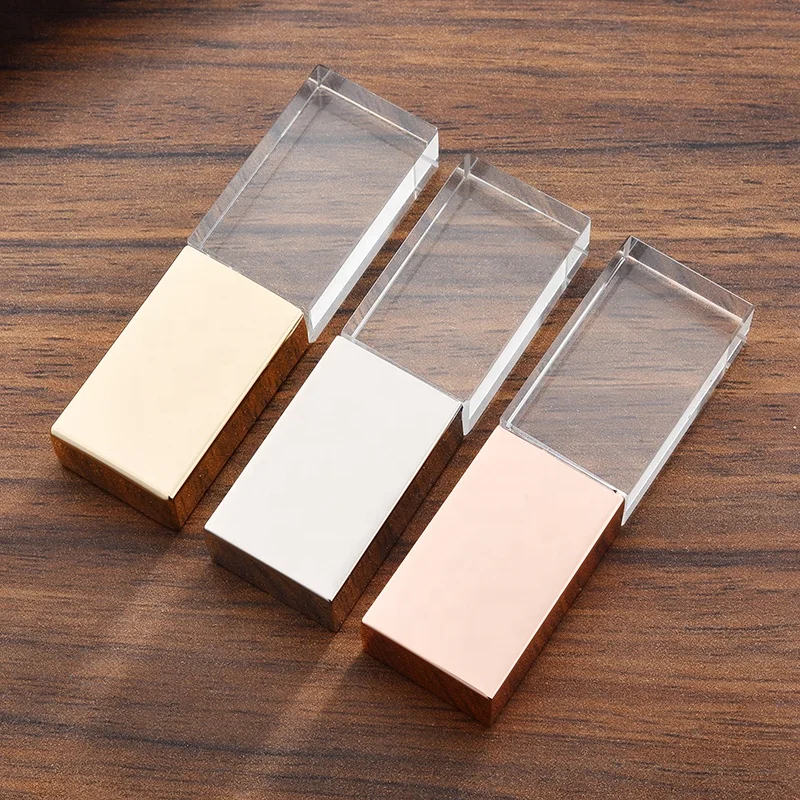  Custom 3D Laser Logo Cle USB 2.0 3.0 crystal usb flash drive 2gb 4gb 8gb 16gb 32gb 64gb 128gb 256gb with LED