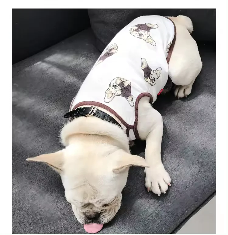 Summer Pet T-shirt Cat Clothes for French Bulldog Chihuahua Match Owner and Dog Clothes Parent-child Dog Pet Clothing