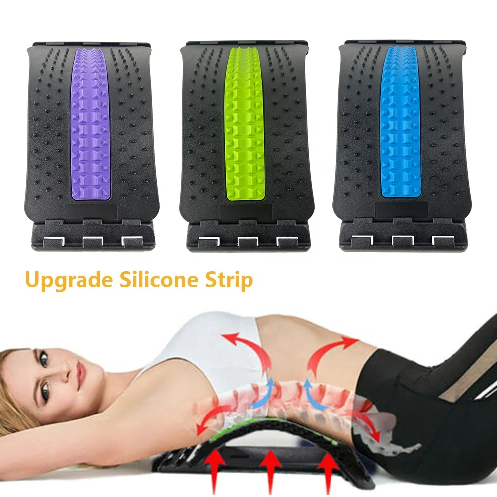 4 Level Back Massager Magnetic Therapy Back Stretcher Lumbar Support Pain Relief