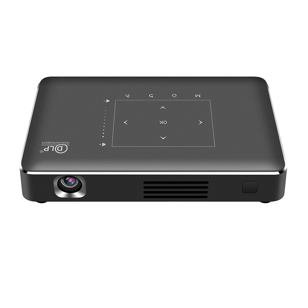 Hot sales 4k mini projector Touch Key Smart support 3D DLP Android 9.0 Projector P09 II 2G+16G with HD-IN