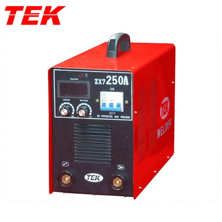 MOS ARC250 MMA250 ZX7250 SMAW250 ARCZX7250 220V 1-Phase Rod Stick Holder Mosfet Inverter Welding Machine OEM