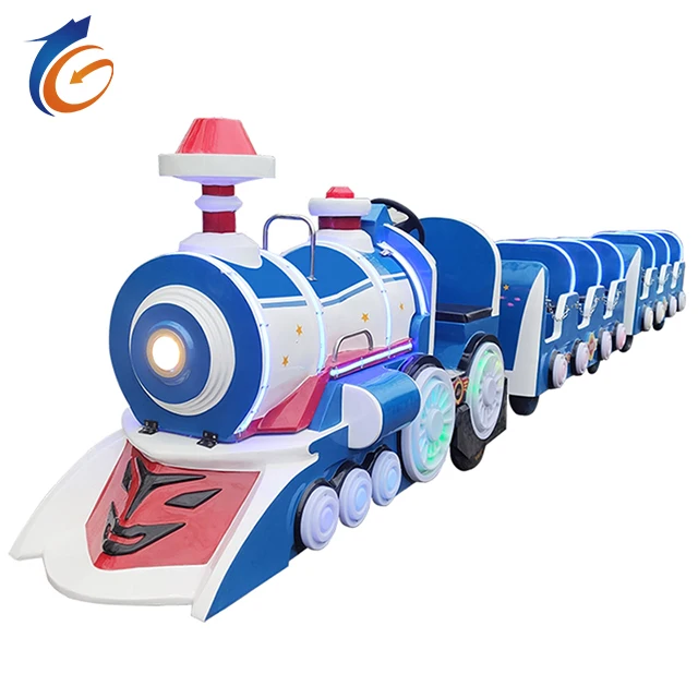 Shopping Mall Amusement Park Electric Trackless Train Cute Bear Carousel Train with Five Carriages Outdoor Kid Train