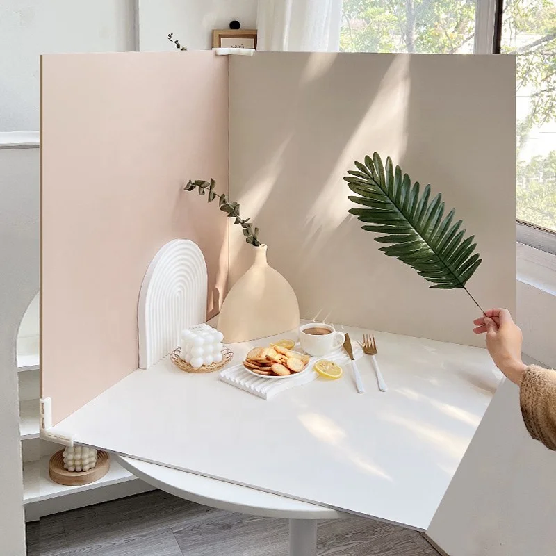 24*24inch Double Side Waterproof Froste Ins Gold Silver Photo Background Photography Backdrop Board