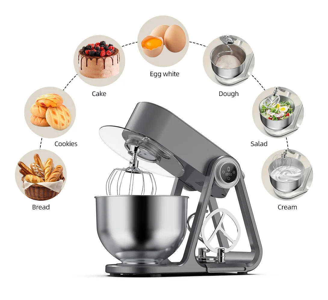 Wholesale ODM/OEM 3D Planetary Food Mixer Custom Home Appliance 5L Stand Mixer