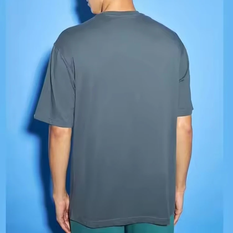 Boxy Fit Blank T-Shirt Custom Men French Terry Sweat T Shirt 100% Organic Pima Cotton Tee 300 GSM Heavyweight Oversized T shirt