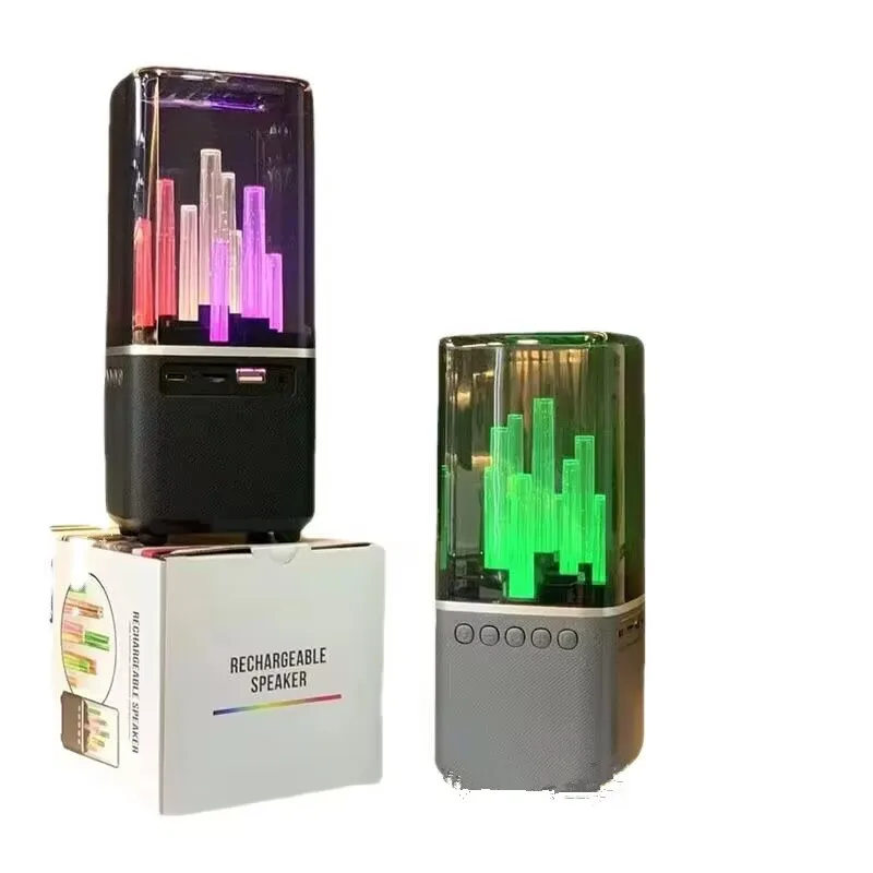 Dynamic RGB Lightshow Transparten True Wireless Speaker With AUX/TF/USB Streaming, Built-in Microphone