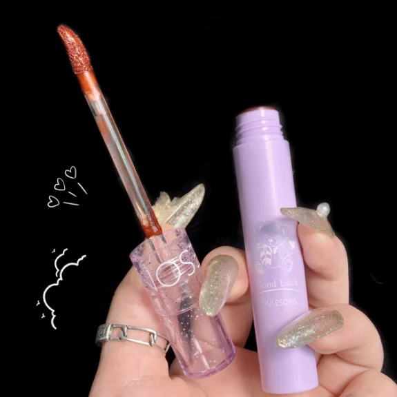 Both Lips And Cheeks Moisturize Longlasting Use Lip Gloss Stick to Skin Solid Color