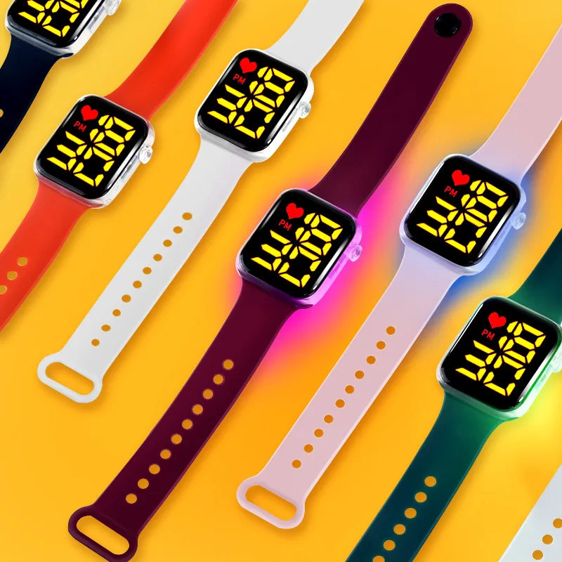 Fashion Men LED Digital Wrist Watches for Men Women Sports Army black Silicone Watch Electronic Clock Hodinky Reloj Hombre