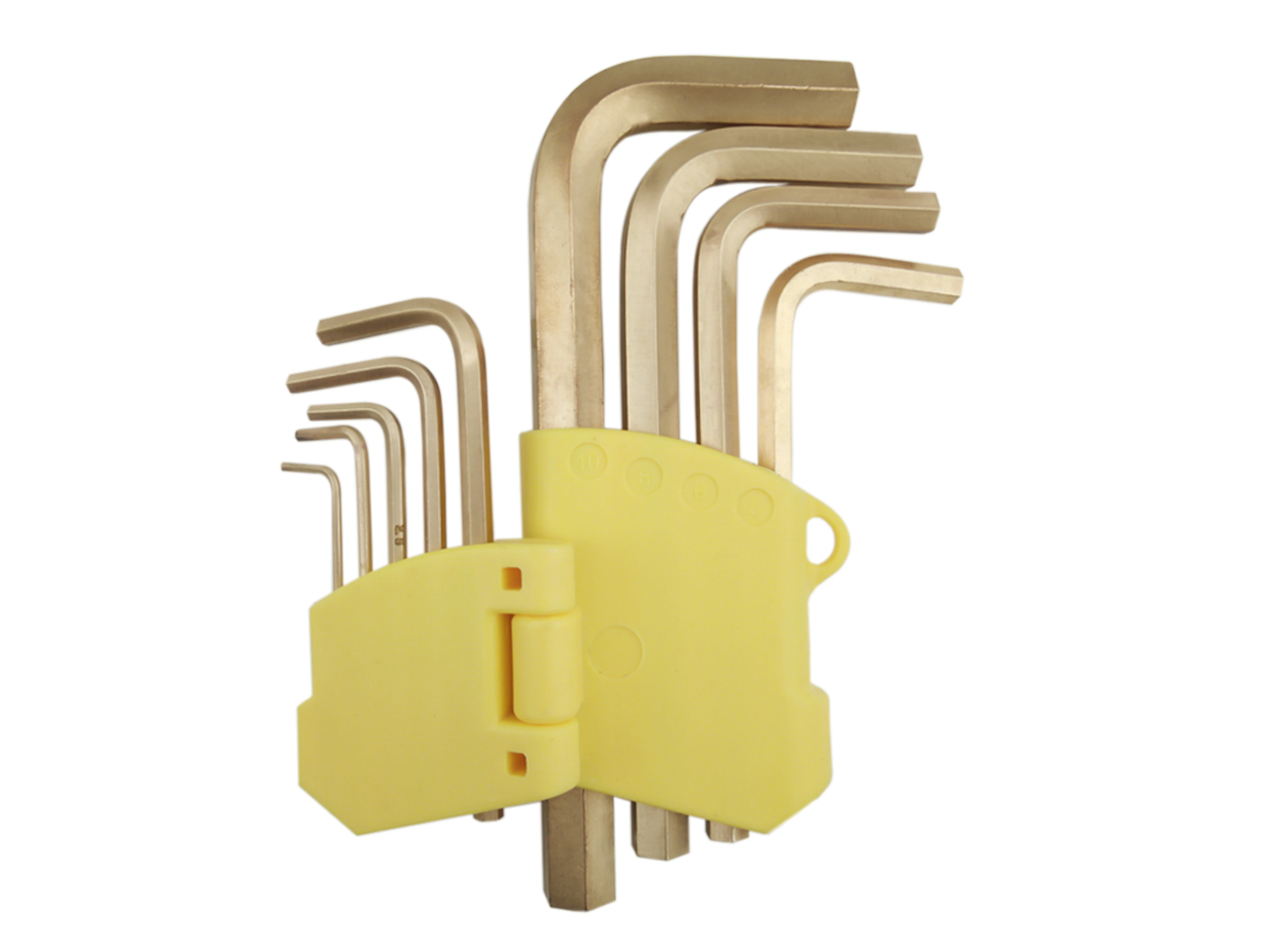 Aluminum Bronze Non-sparking tools explosion-proof Hex Key Wrench set 2mm-12mm Petrochemical industry Coal mines and oil fields