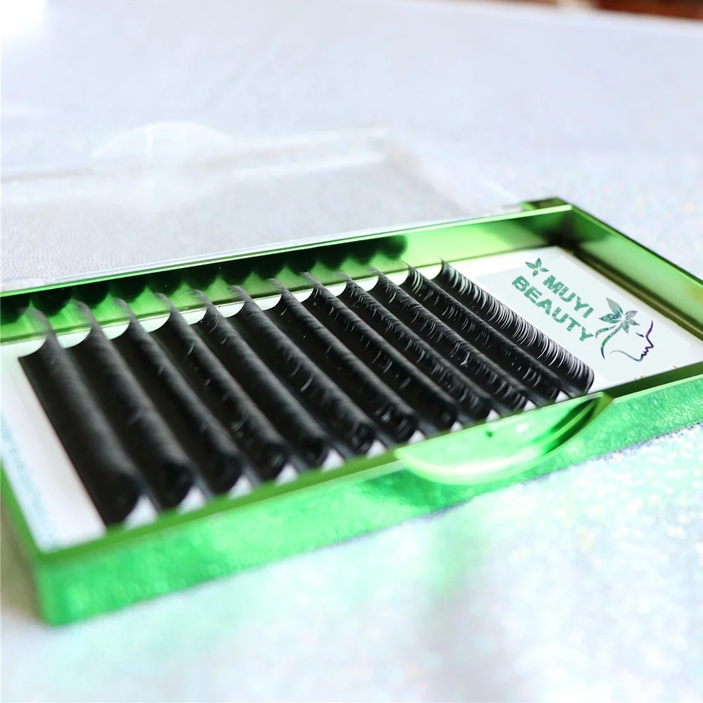 
Own Brand Eyelashes Manufacturer Supplies Product Korean Silk Soft Private Label Individual Volume Eyelash Extension Lashes 