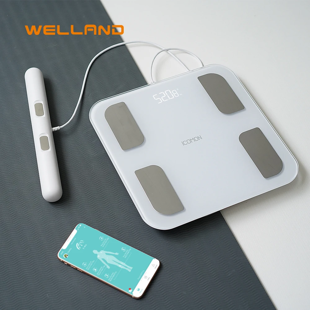 Easy Home Electrodes Body Composition Professional Analyzer Fat Body Scale