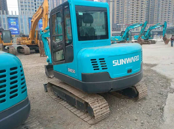 Used excavator mini 5ton Sunward SWE50 second hand excavator machine Sunward SWE50 good price for sale