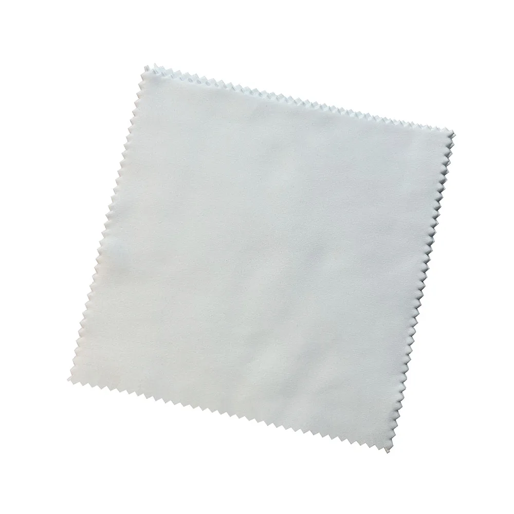 Microfiber 15*18cm white cloth digital print sublimation blank optical cleaning cloth for eye glasses lens sunglasses screens