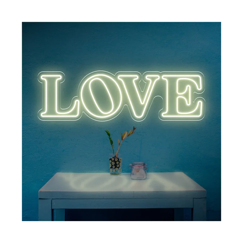 Custom moon Anime Led Neon Sign Light Decor Indoor Wall Hanging love Birthday neon signs Home decor