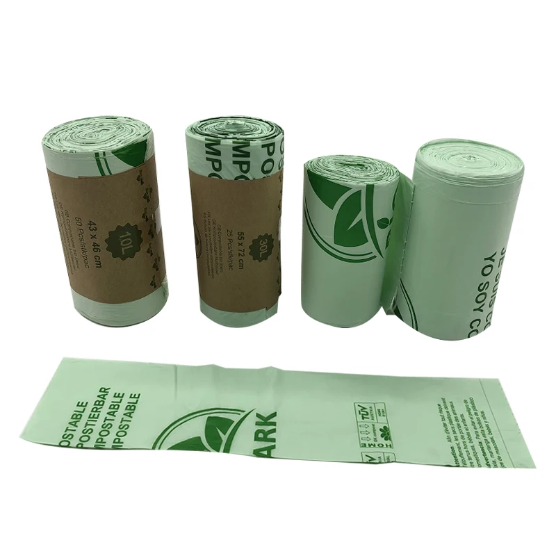 medium size restaurant compostable recyclable trash can durable thickened bin liner for waste sorting