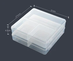 High Quality Microwaveable Plastic Box Single Layer Lunch Box Transparent Practical Lunch Box