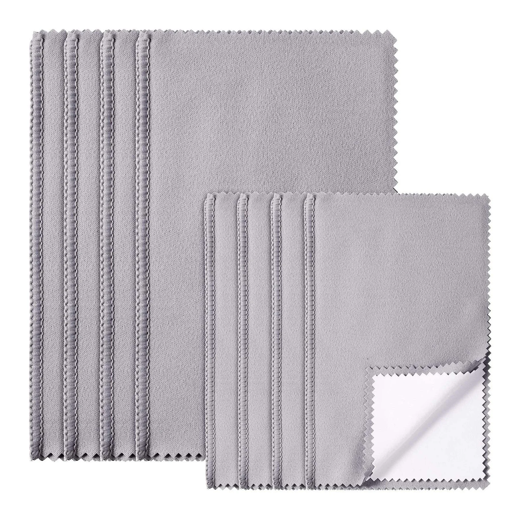 Bestpackaging Four Layer Jewelry Polishing Cloth custom logo Gold Silver jewelri Cleaning Cloth with logo