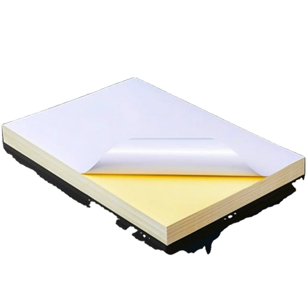 Manufacture A4 Paper 80 gsm Waterproof Glossy Self Adhesive Sticker Paper A4 Paper Wholesale From China