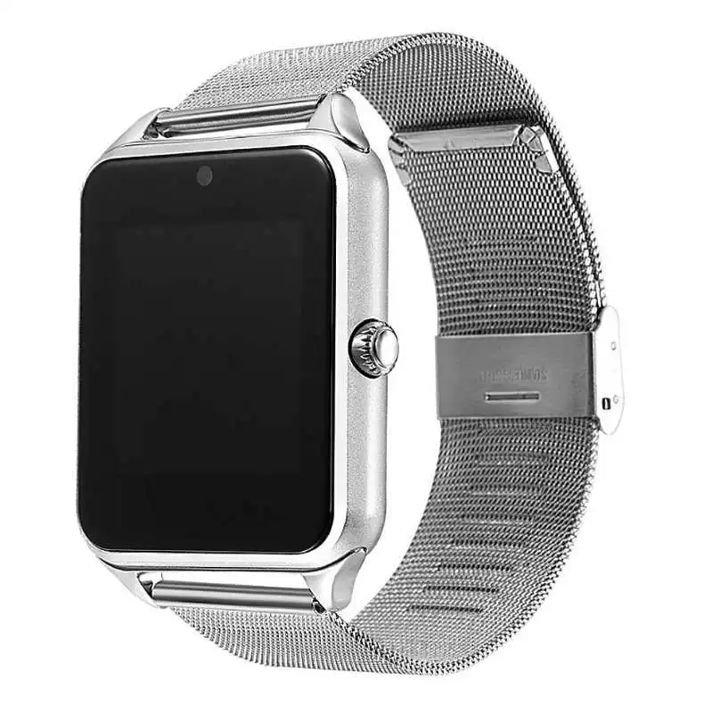 Smart Touch Screen watch Sport Music Call Camera Multi function Steel strap Smartwatch Clock Women Smart watch men Z60