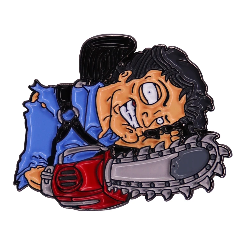 Texas Chainsaw Killer Enamel Pin Thriller Saw Brooch Horror Movie Inspired Badge