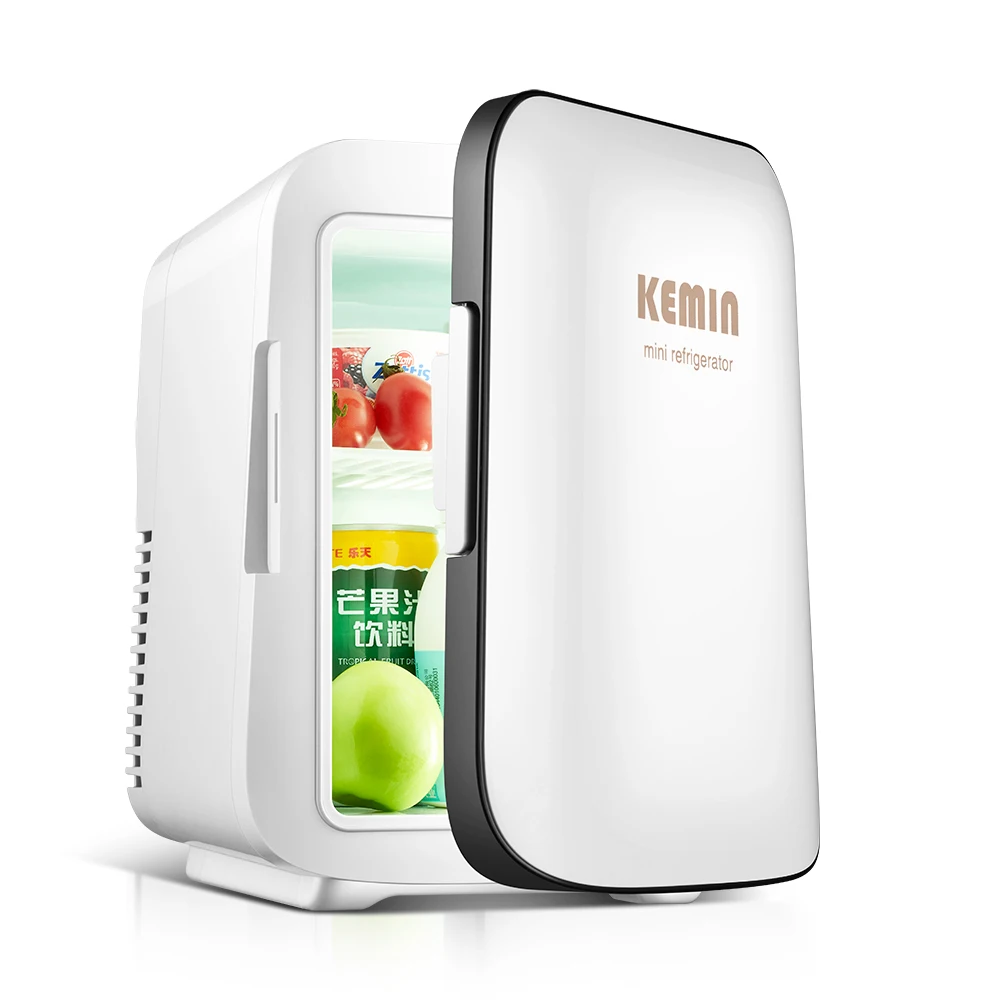 KEMIN 6 Can With Heat And Cool Skincare Cosmetic Fridge mini Smart Fridge Ac/Dc 4L 110V