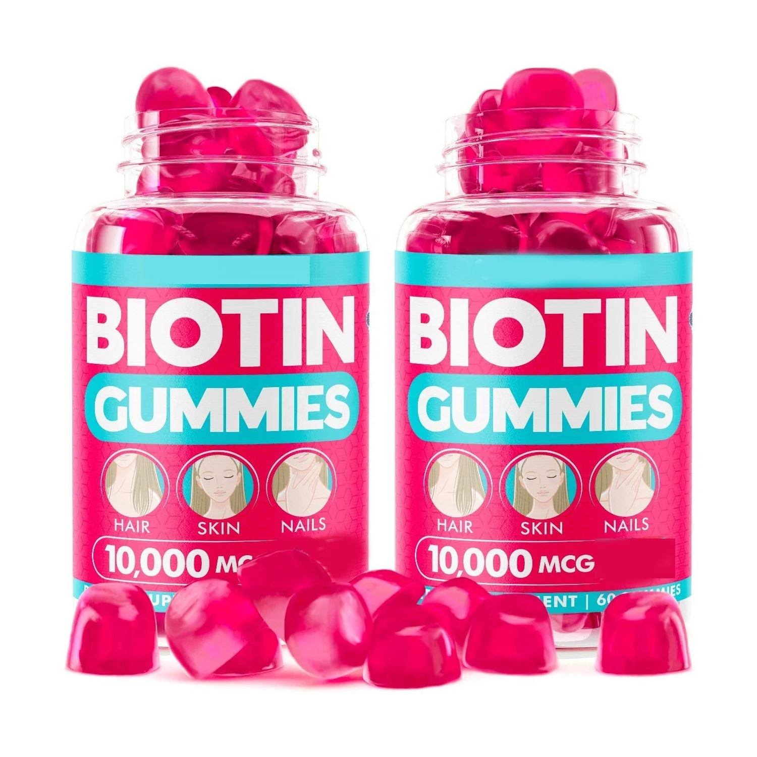 hair vitamins Gummies rich in Omega-3 6 9 for faster hair growth Biotin Gummies