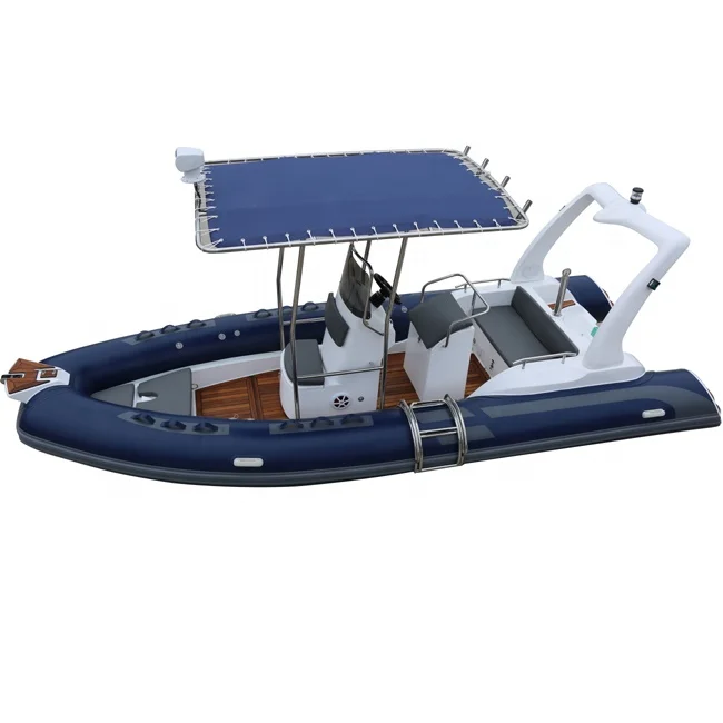 19ft 5.8m Deep Tube Inflatable Hypalon Speed Rib Boats PVC Material with Outboard Motor Fishing Drifting Family Power Boating