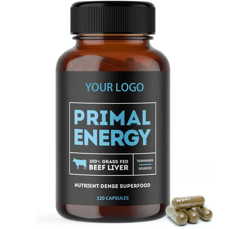Beef Liver Capsules Grass Fed Beef Liver Supplements with Natural Iron Vitamin B12 Heart Health and Immunity Energy Capsules