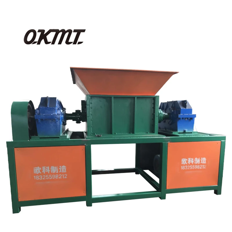 
Double Two Shaft Shredder for Recycling Metal Scraps Used Tires Soild Waste Plastic 