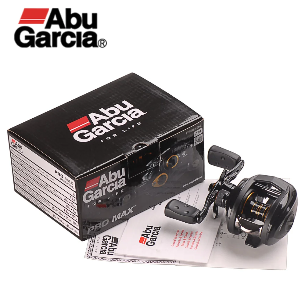 100% Original Abu Garcia PMAX 3 PMAX III 7+1BB Carp Electric Baitcasting Freshwater Fishing Reel