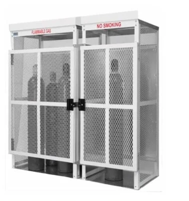 Cage for transporting stackable gas bottle oxygen cylinder storage cage for forklift metal storage cage
