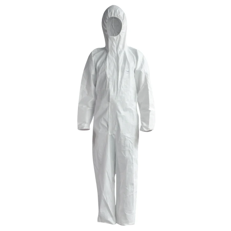 Manufactured disposable chemical suits Type 4/5/6 protection coverall protective suit with PPE