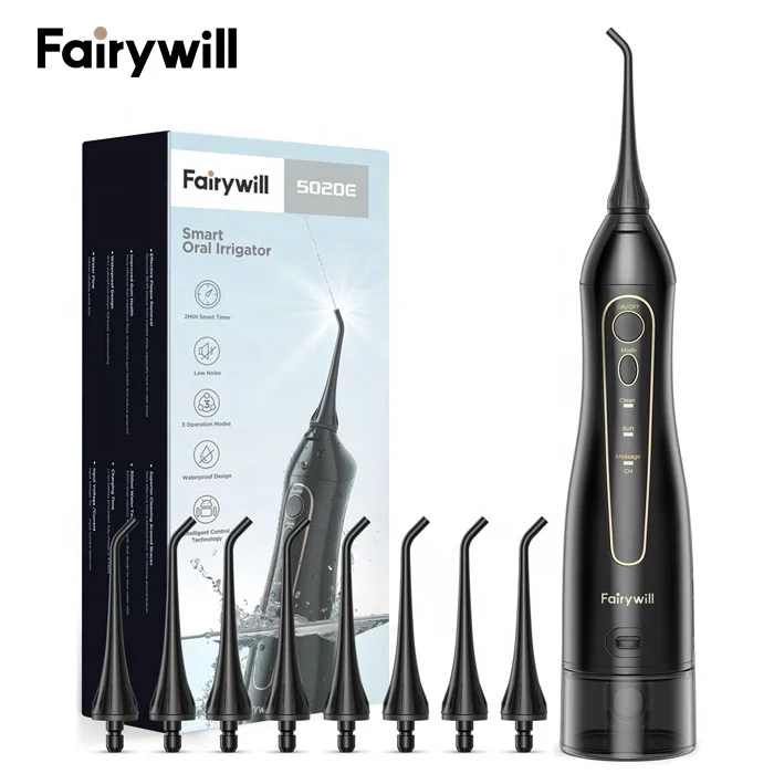 Fairywill FW 5020E deatal зубная щетка зубов приятно выбрать пик H2O B Оральный ирригатор Флоссер импульсный для полости рта воды чувствовать себя цвета сахарной