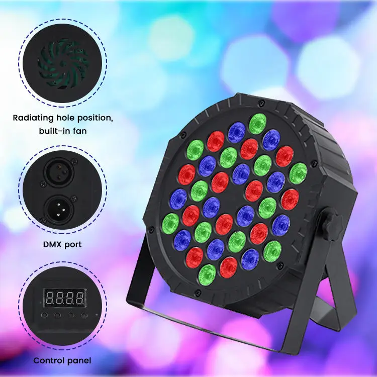 Mic Stage Rgb Color Change Led Theater Bar Par Disco Dj Rgb Stage Lights