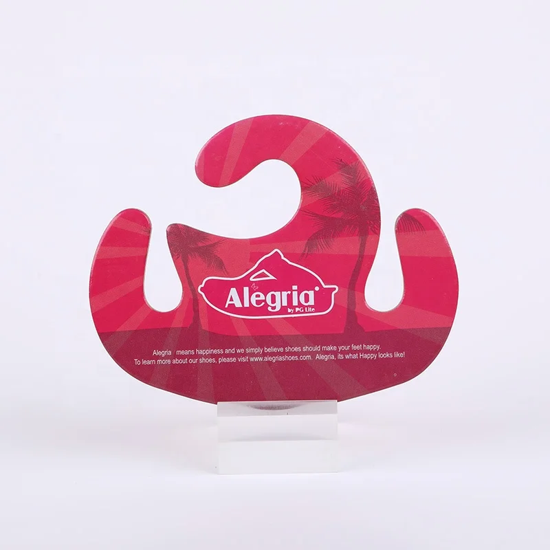 3mm thickness Customized paper cardboard paper card recyclable hangers hooks for retail hanger flip flop display