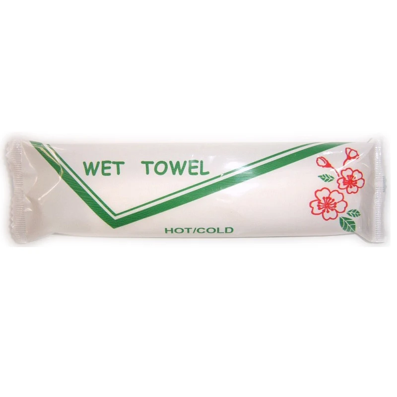 Customizing hygiene refreshing hotel wet wipe with rolled pack