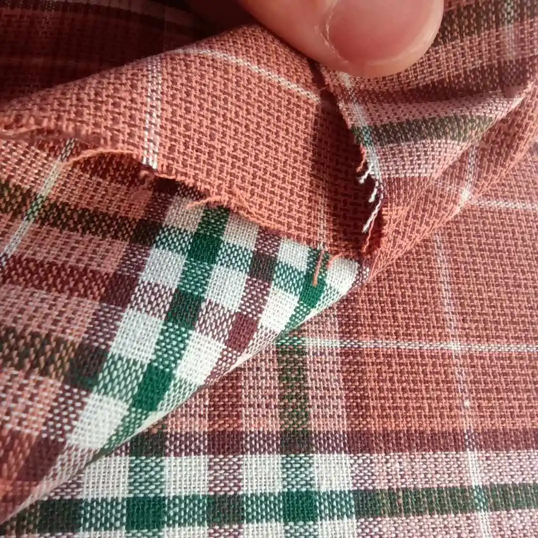 Well sales good quality shirting cloth stock cotton brushed shirt fabric yarn dyed checks stocklot fabric
