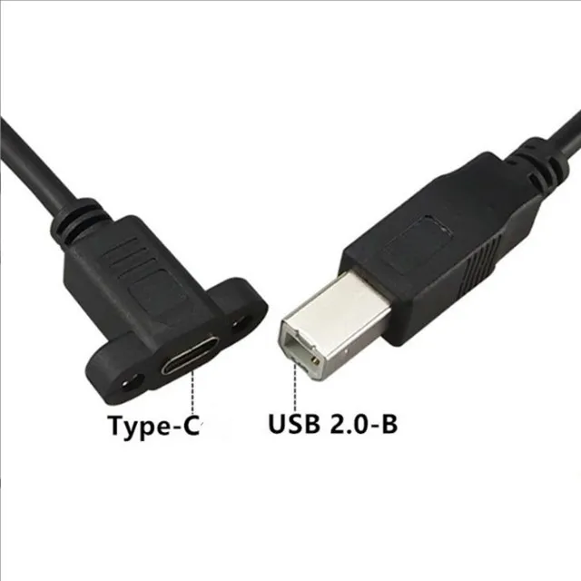 factory production USB B male to type C female printer cable