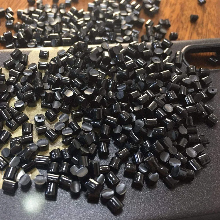 Spot wear-resistant TPU black particles glossy fog black wire and cable modifier elastomer TPU recycled material
