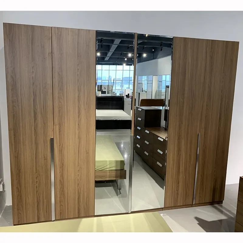 NOVA Queen Size Melamine Bedroom Set Furniture Recamara Matrimonial Modern Hotel King Size Bed Wooden Complete Adulte Beds