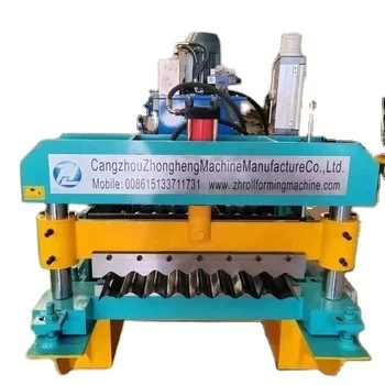 Corrugated arc galvanized sheet forming machine roof panel automatic production line