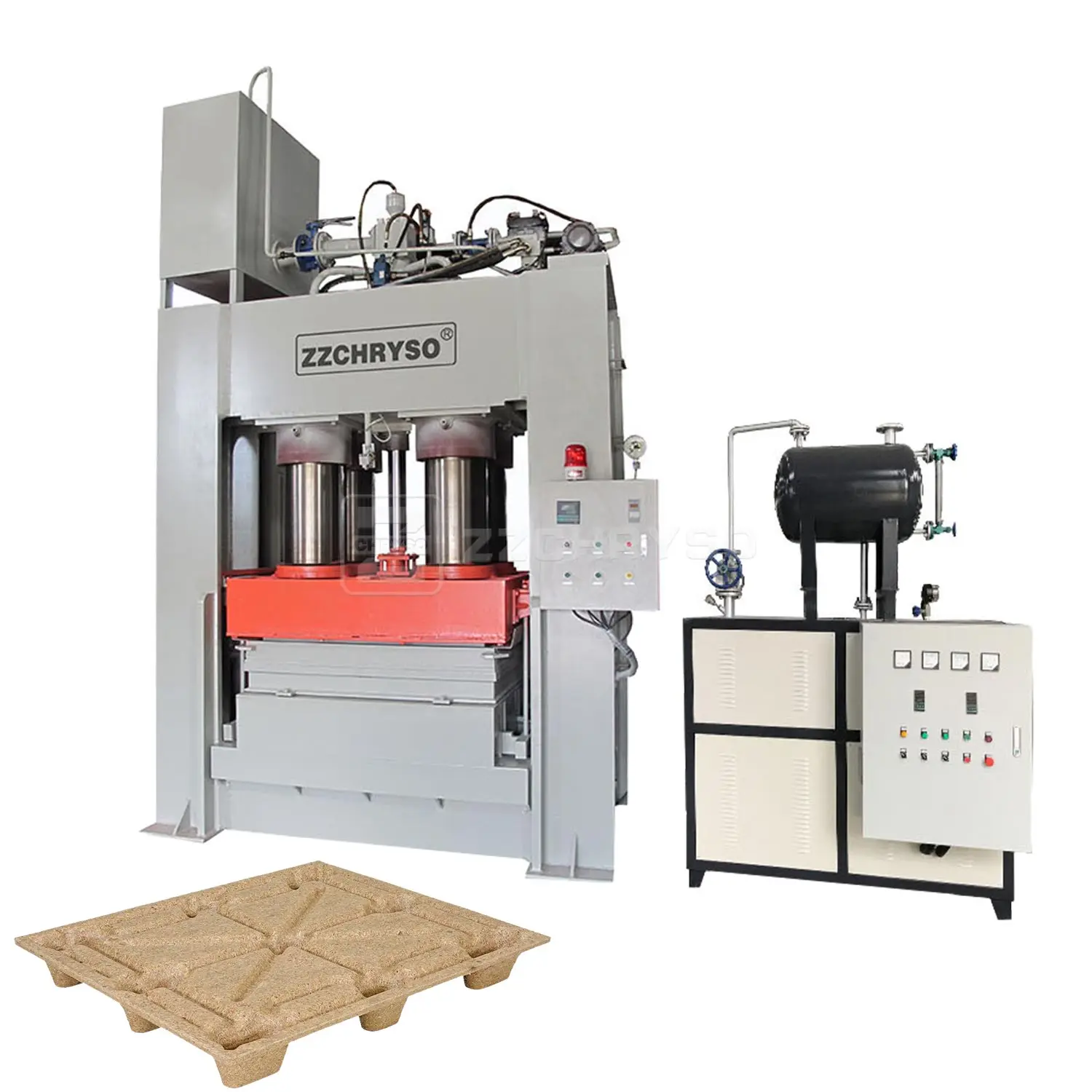 Complete Production Line Automatic Press Wood Pallet Machine for Compressed Wood Pallet