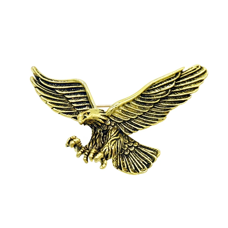  vintage design gold plated retro eagle shaped brooches for